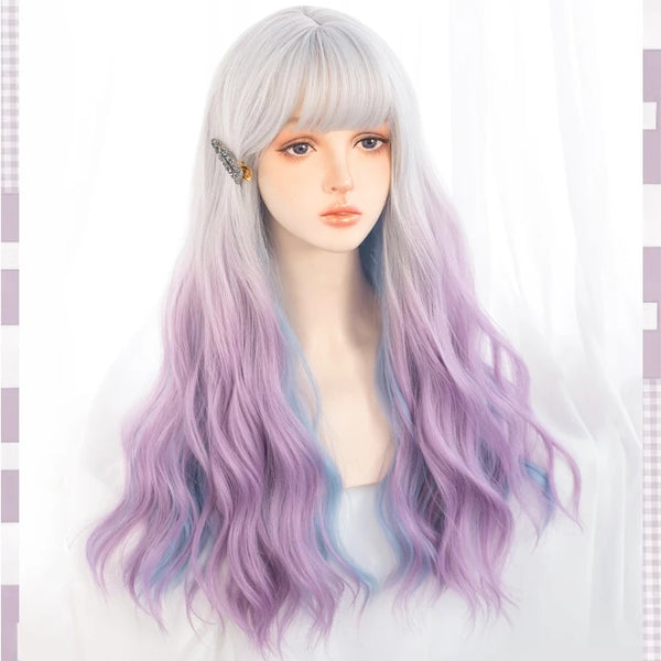 Long curly gradient wig KF82007