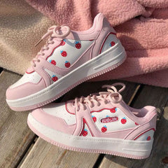 Pink strawberry sneakers KF6913