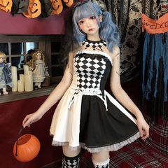 Halloween Strapless Dresses  (4 piece set) KF82307