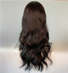 Harajuku black long curly wig   KF82322