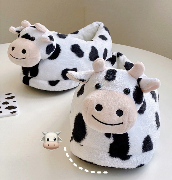 Cute cow cotton slippers  KF82415
