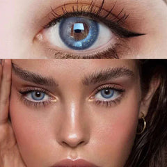 blue contact lenses (two pieces)  KF83242