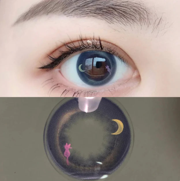 Purple contact lenses two pieces  KF83243