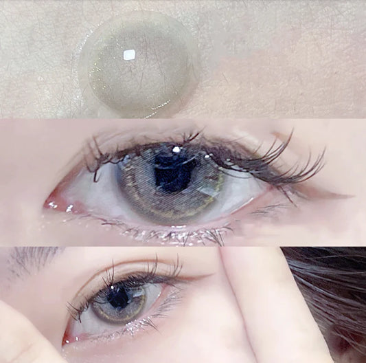 grey contact lenses (two pieces)   KF83214