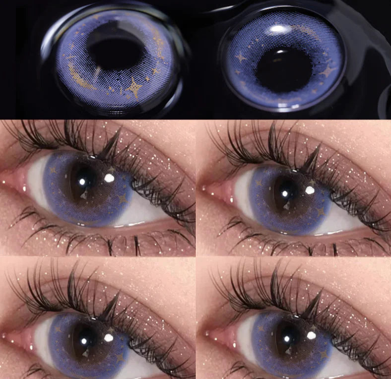 Purple contact lenses (two pieces)  KF83254