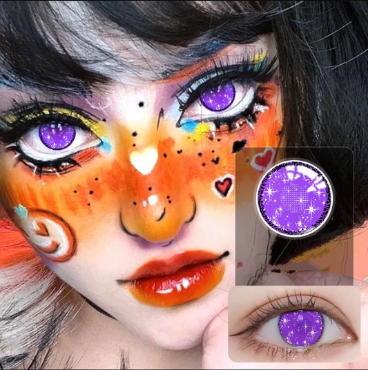 cosplay purple contact lenses (two pieces)  KF1209