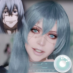 cosplay blue contact lenses (two pieces)  KF1208
