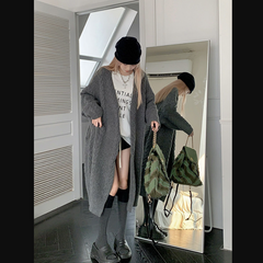 Grey Knit Cardigan  KF83025