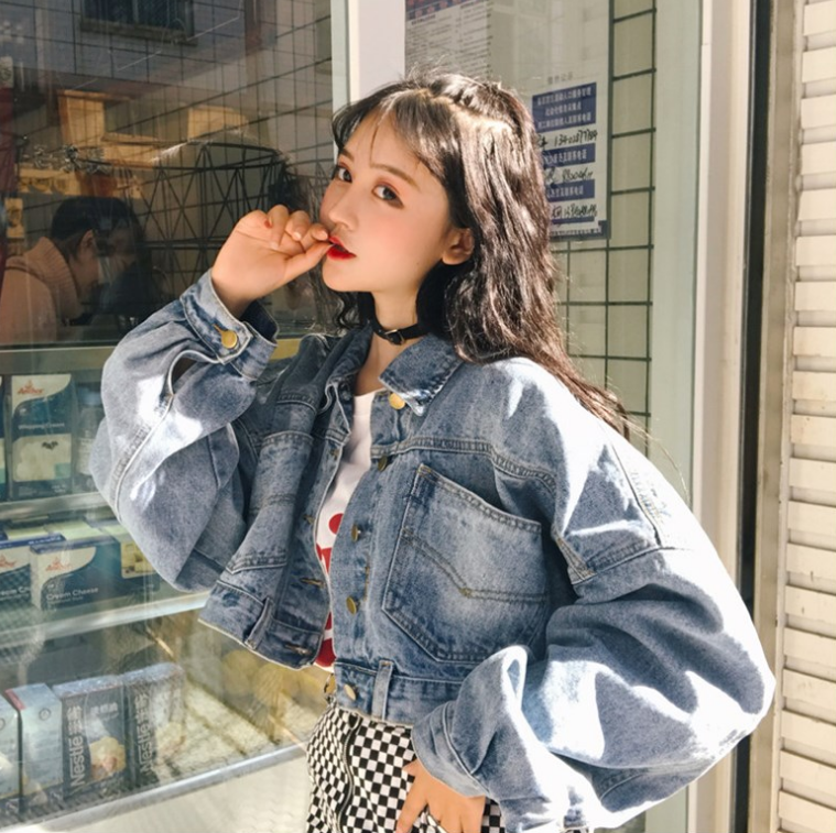 Korean fashion denim jacket KF2271 unzzy