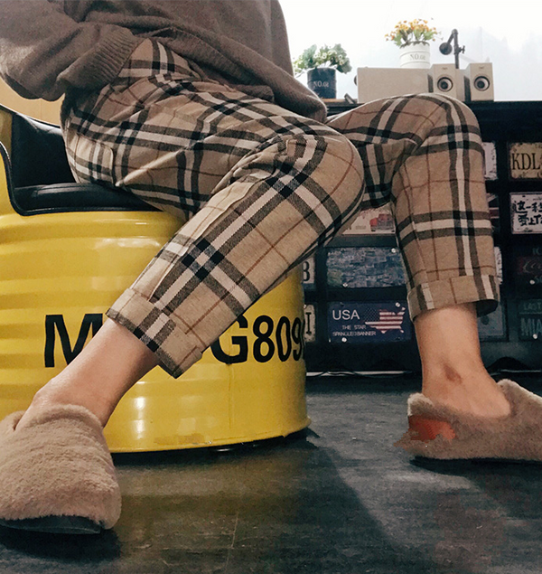 Harajuku Plaid pants  KF81114