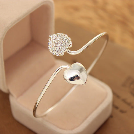 Heart shaped open Bracelet KF82579