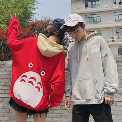 cute  couple plus velvet sweater KF25063