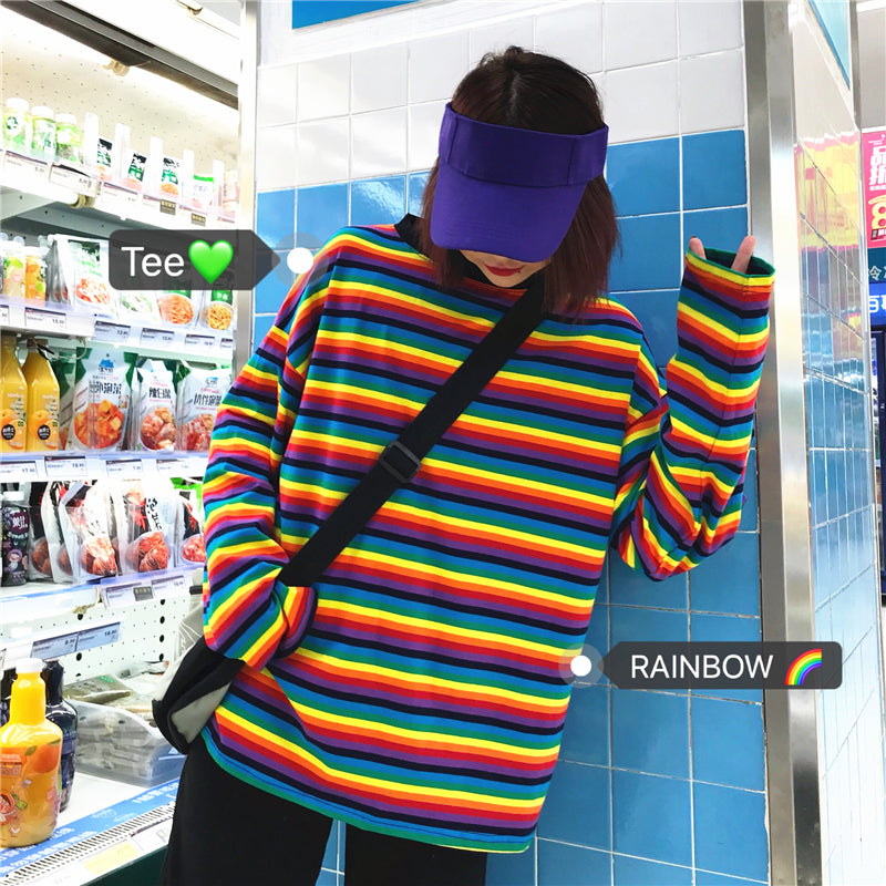 Rainbow sweater KF24006