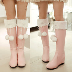 Bow long boots KF9574