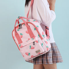 Pink cute strawberry backpack KF50112