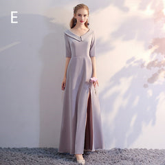 Gray temperament Gown Dress KF80080