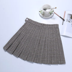 Pleated high waist skirt KF24059