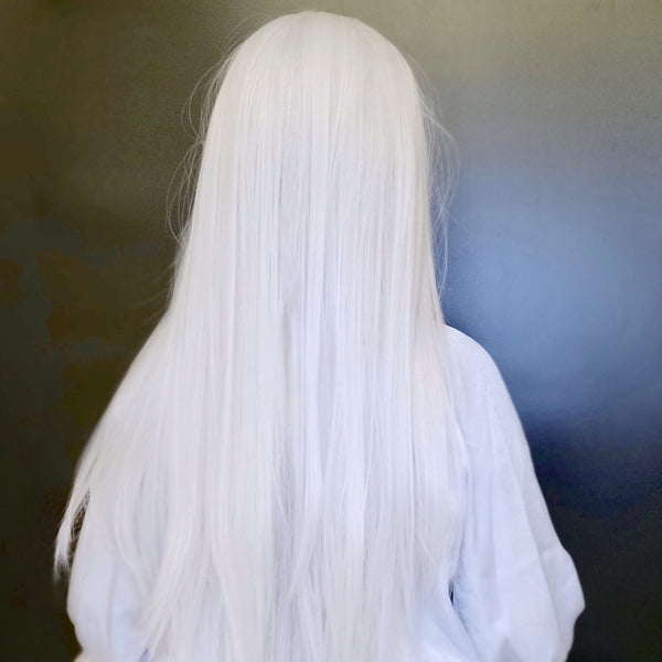 White long straight wig KF90502