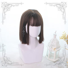 Medium long straight wig KF90753