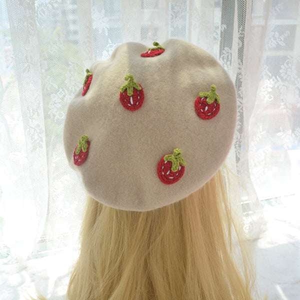 Strawberry Beret KF9363