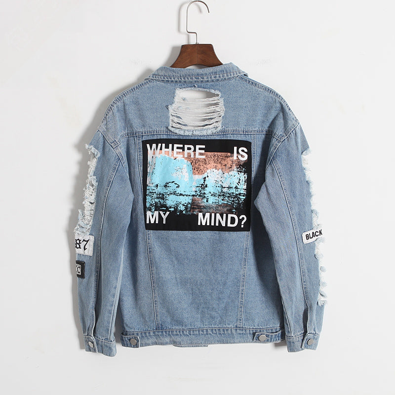 "Where Is My Mind" Ripped Jacket KF2204