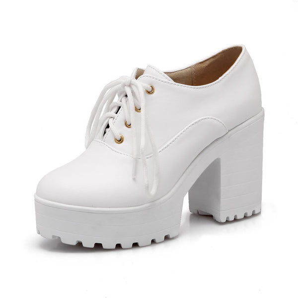 Harajuku high-heeled platform  shoes KF2245