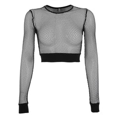 Openwork mesh top KF90428