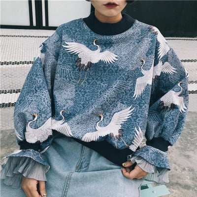 Harajuku Flamingo Sweater KF24033