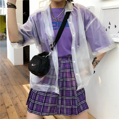 Unisex transparent shirt KF90175