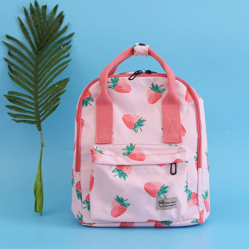 Pink cute strawberry backpack KF50112