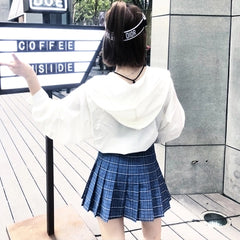 Pleated high waist skirt KF24059