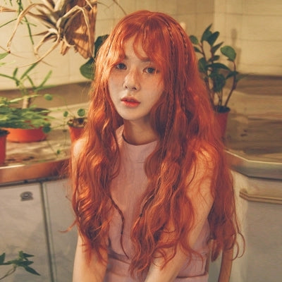 ORANGE  corn long hair wig KF24090