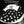 Cat head black and white hat KF90546