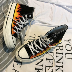 Flame canvas shoes KF9223