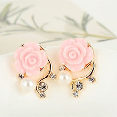 Simple Rose Earrings KF30252