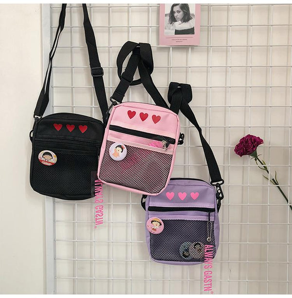 Unzzy  Heart Print Bag KF10090