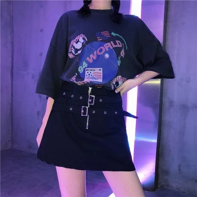 Harajuku Retro Skirt KF25025
