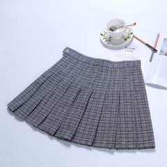 Pleated high waist skirt KF24059