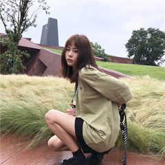 Embroidered green T-shirt KF90378