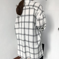 Korean plaid shirt coat KF2240