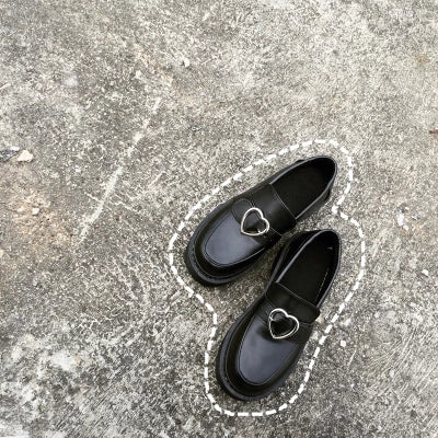 Black Harajuku shoes KF2397