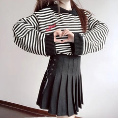Jk uniform high waist skirt  KF24046