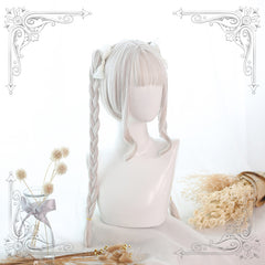 White long roll wig KF90768
