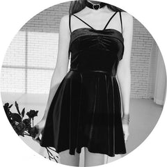 Punk dark dress KF90193