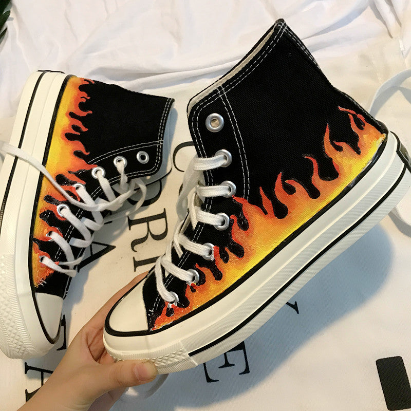 Flame canvas shoes KF9223