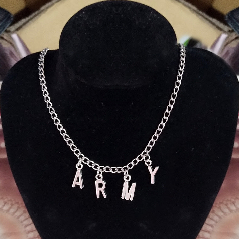 "BTS" "ARMY" Necklace KF30320