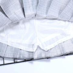 Pleated high waist skirt KF24059