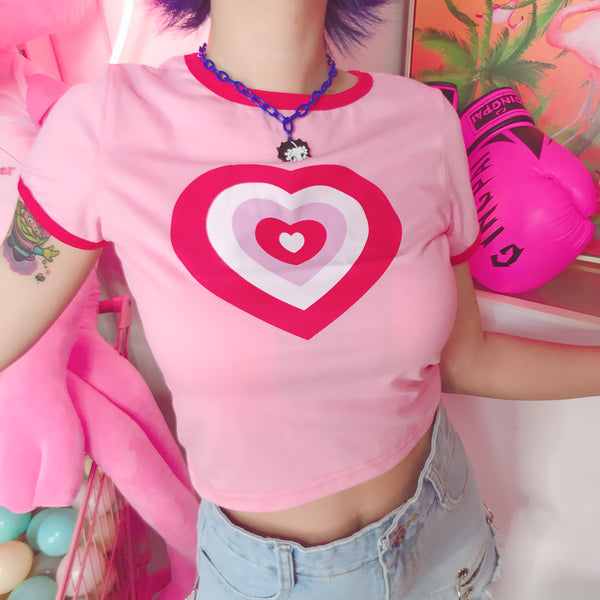 Pink love t-shirt KF90192