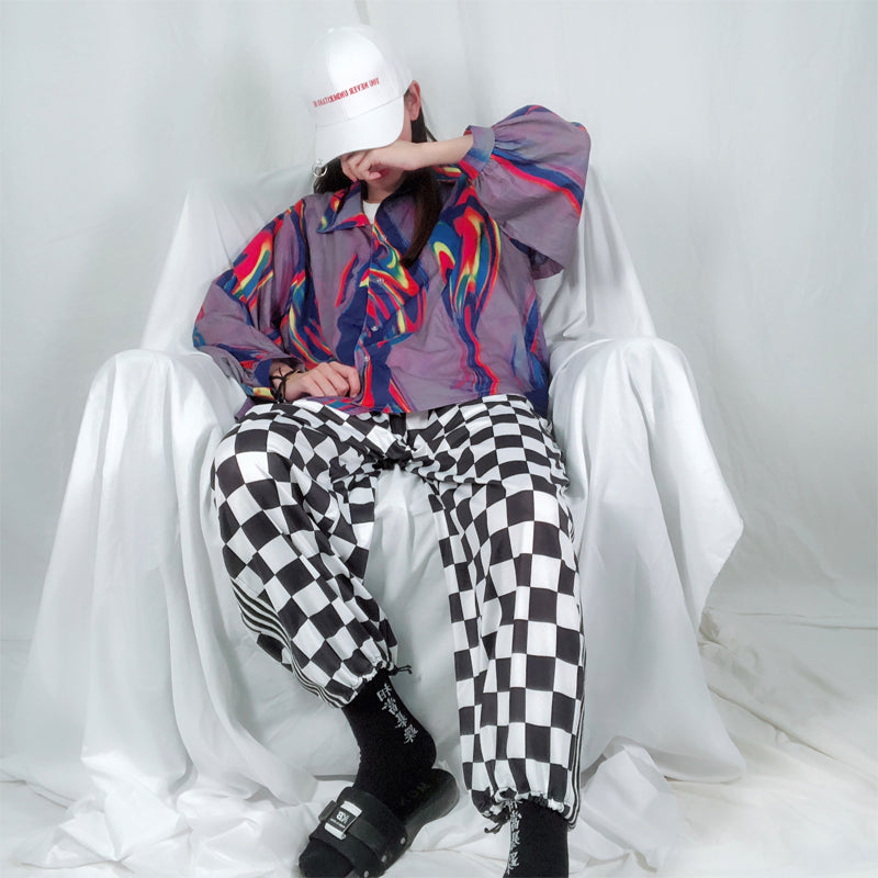 Harajuku plaid pants KF90152