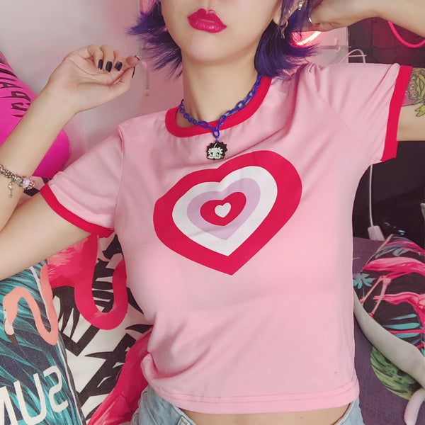 Pink love t-shirt KF90192